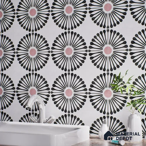 Moroccan Wall Tile TL 07245 Plana 4002 Granula 1 ft x 1 ft Ceramic Matte Finish - 9 mm  | 2 mm Spacer is Mandatory | Please Expect a Slight Variation of Pattern